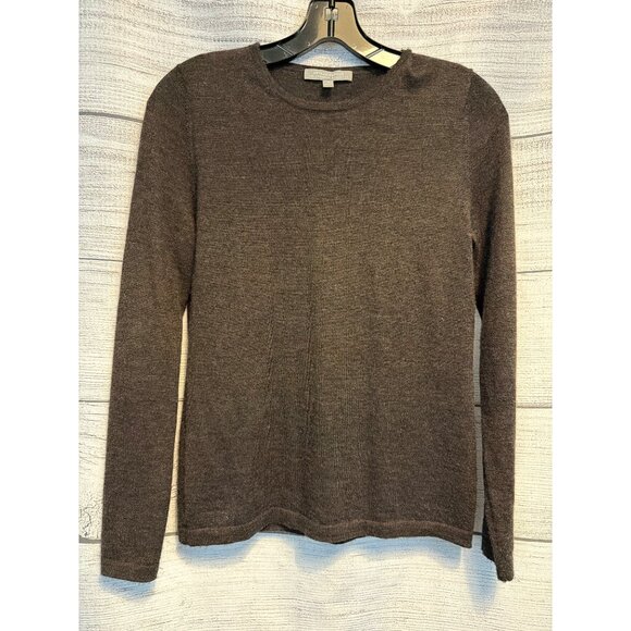 Neiman Marcus Cashmere Collection Brown Long Sleeve Sweater Size S - Picture 1 of 4